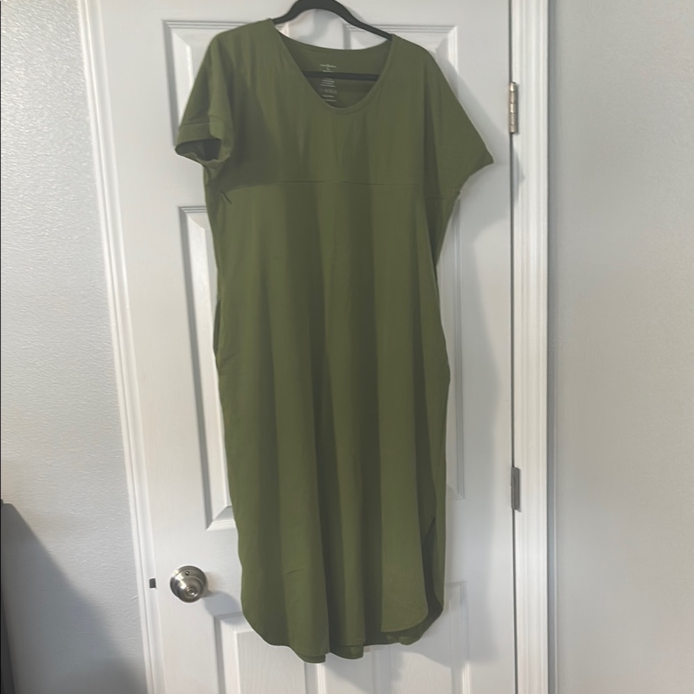 Olive Green Nursing Dress